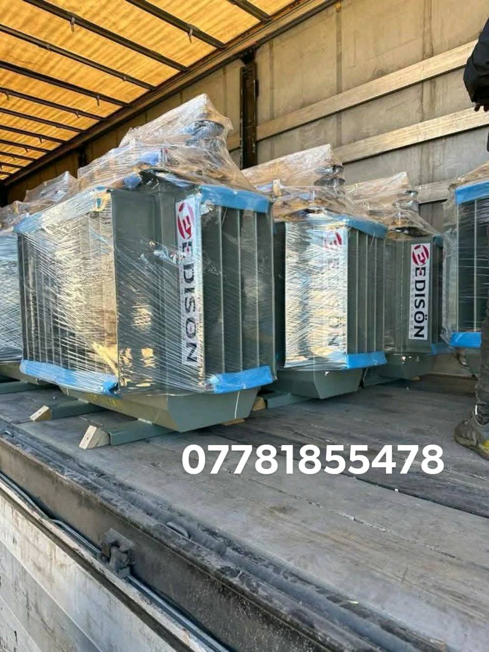 السلام عليكم 
يوجد محولات تركي المنشأ ضمان حقيقي 
100kv
250kv
400kv
زراعي وفحص دائرة الكهرباء 


ويوجد لدينا جميع انواع الاعمدة الكهربائية 

اعمدة مشبك ناصي وعالي
اعمده دائري ناصي وعالي
فنجان ضغط واطي
فنجان ضغط عالي

**ولدينا اسلاك باكثر من شركة 

اسلاك المنيوم 35 ملم      50 ملم       70 ملم         95ملم
للاستفسار اكثر الاتصال 📞☎️
*********** حجي كرار
او المراسلة واتساب 
wa.me/9647781855478
