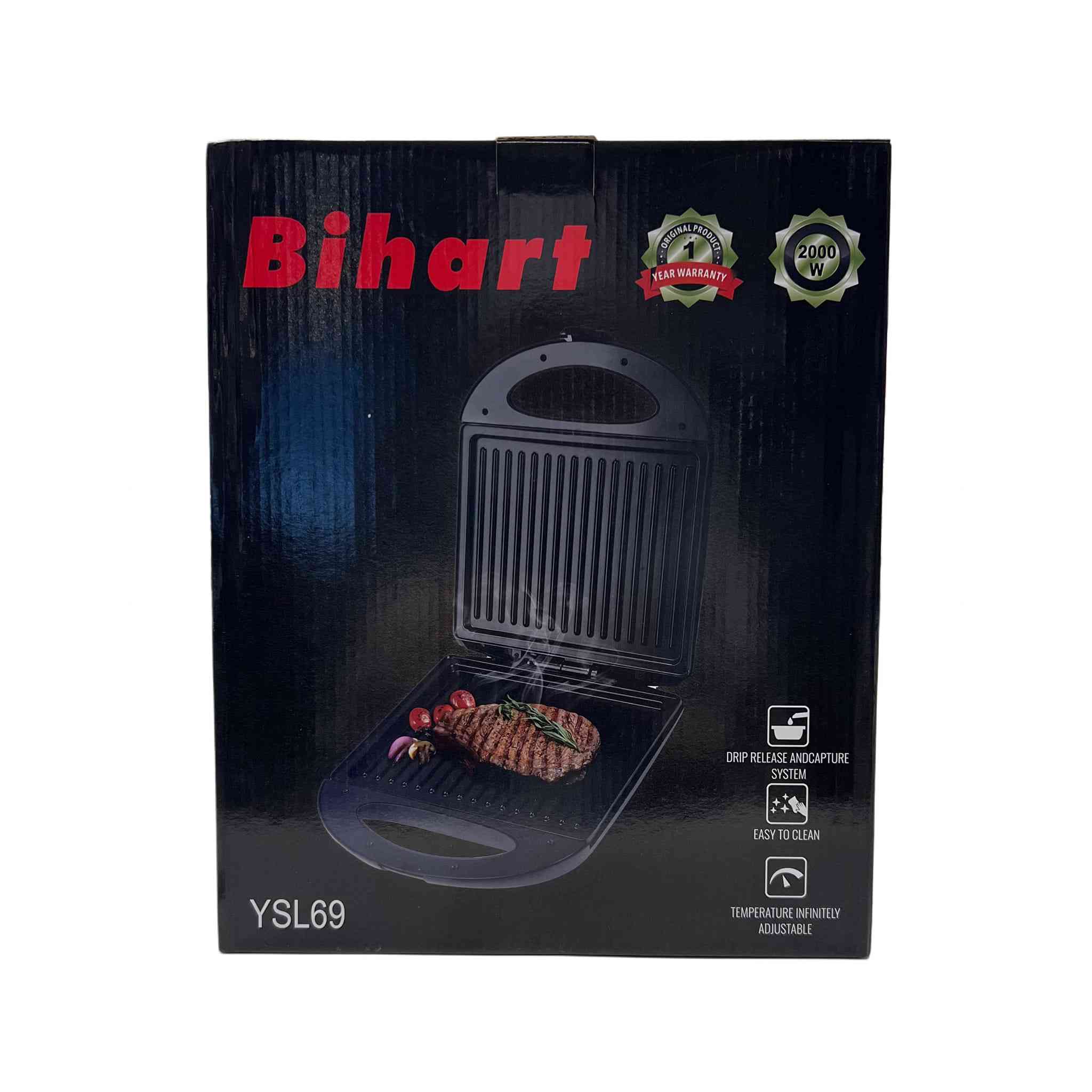 كابسة صاج من Bihart موديل YSL69

ساندويتش ميكر Bihart موديل YSL69 – 1400 واط

حضّر الساندويشات المحمصة بسرعة وسهولة مع ساندويتش ميكر Bihart العملي بتصميم أنيق وأداء مناسب للاستخدام اليومي.

• قدرة تشغيل 1400 واط لتسخين سريع وتحضير الساندويشات بسهولة

• مخصص لتحضير الساندويشات مع تصميم عملي سهل الاستخدام والإغلاق

• سطح طهي غير لاصق لتقليل التصاق الطعام وتسهيل التنظيف

• مزود بمؤشري تشغيل وجاهزية (ضوء تشغيل وضوء جاهزية) لسهولة المتابعة أثناء الاستخدام

• هيكل خارجي أسود بارد الملمس لراحة أكبر أثناء الاستعمال

• أرجل مانعة للانزلاق لثبات أفضل على سطح المطبخ

• العلامة التجارية: Bihart
• نوع المنتج: ساندويتش ميكر
• الموديل: YSL69
• القدرة: 1400 واط
• الجهد الكهربائي: 220–240V
• التردد: 50/60Hz
• مقاس صفيحة الطهي: 25.4 × 21.5 سم

نظام تجميع وتصريف السوائل/الدهون (Drip Release and Capture System)
سهل التنظيف
السعر 30 ألف


**إذا كنت صاحب هذا الإعلان وتريد حذفه لأي سبب، رجاءا أرسل رسالة إلى الدعم الفني**