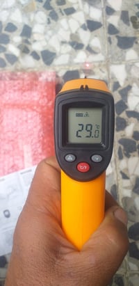 هذا مال فحص حراره وفحص تبريد سعر ١٥الف بي ليزر ويحتوي على بطاريات ريمو...