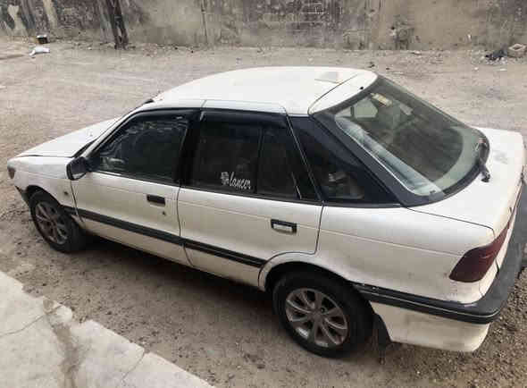 ميسبوشي لانسر ياباني للبيع كير اوتوماتيك موديل 91 رقم انبار محرك وكير فول السعر 20 وبية مجال مكان السيارة فلوجة رقم تليفون ***********
