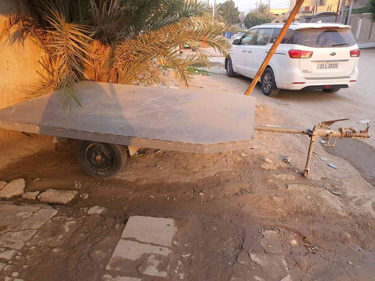 السلام عليكم.
عربانة سحب للبيع ملحقاته رمبة تحميل وسبيرات عدد 2 الطول 3 متر والعرض 280سم عنوان بابل ***********
