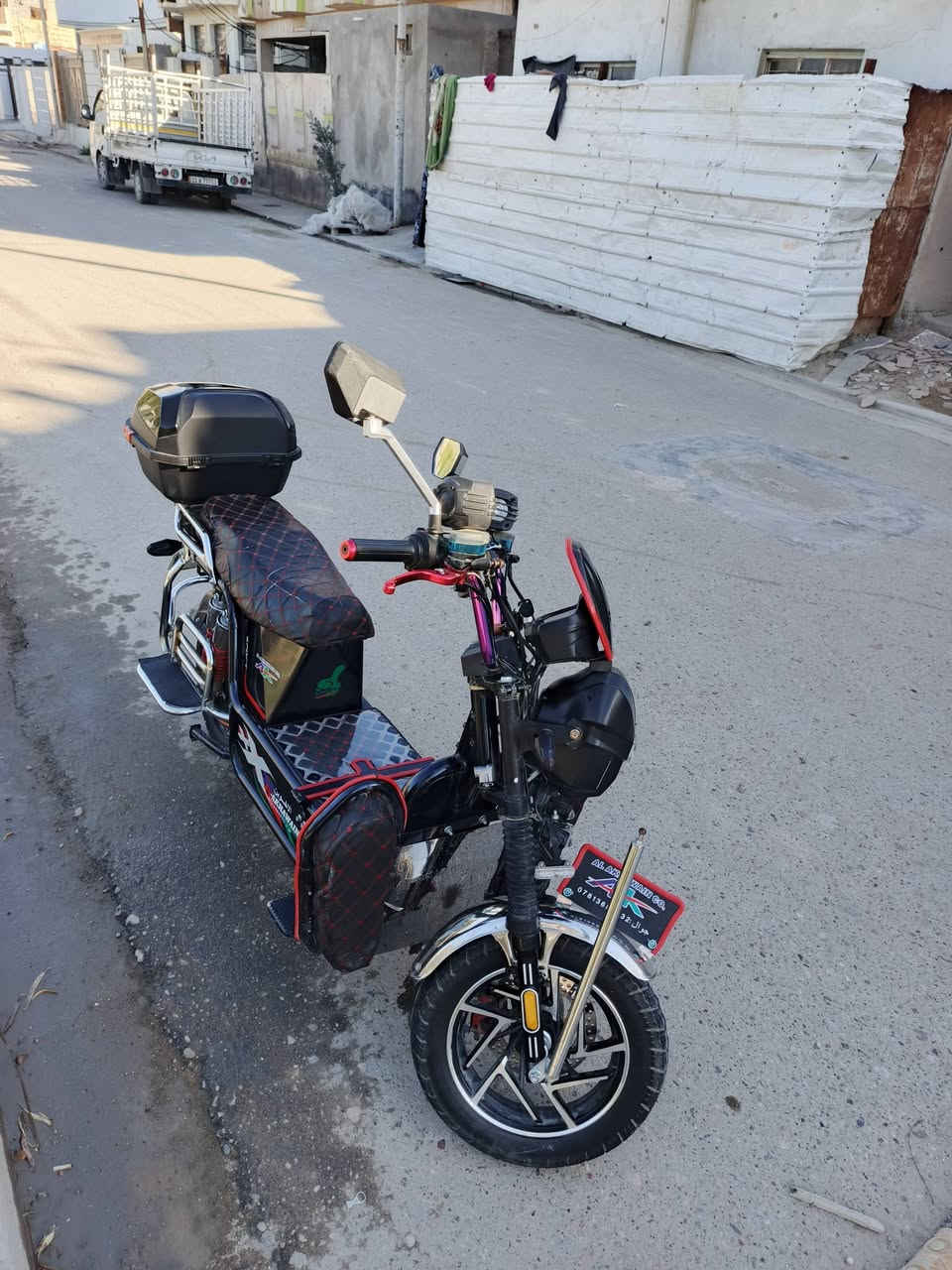 سلام عليكم ماطور شحن جبلي للبيع ماطور جديد بطاريات عل فحص عدد 6 المواصفات ✨
دبل اشاره 🔺
مثبت سرعه ⛔
بصمة تشغيل ⭕
تشغيل عن بعد 💢 
نضام بك ®️
اربع سرع 4️⃣
مفتاح وبصمه نسختين 🔑
السعر 700 وبي مجال المكان فلوجه حي الشهداء 
للاتصال *********** متواجد واتساب
