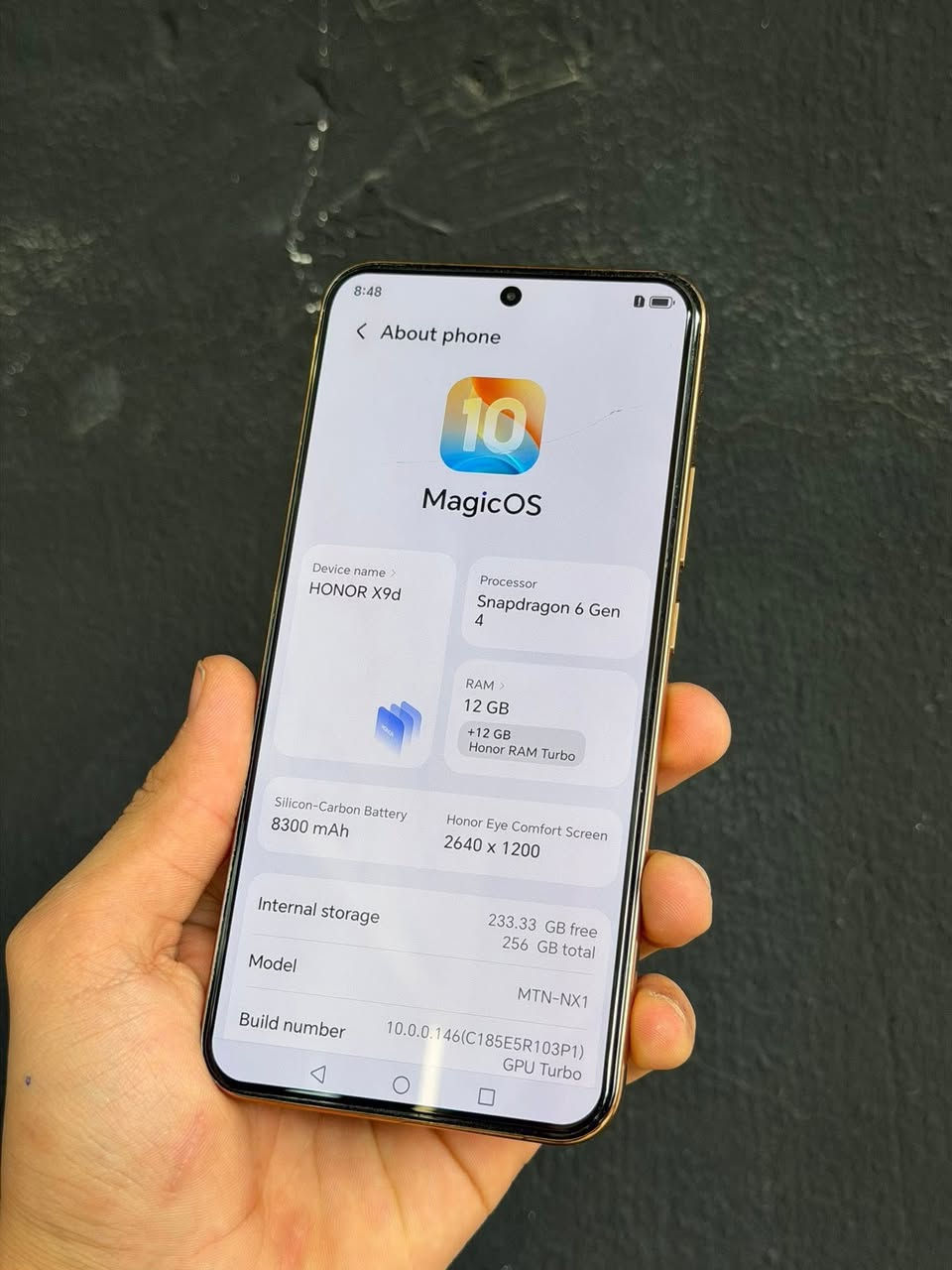 HONOR X9d 5G 
السعر  329الف 😍💪 

ملاحضه اكو فطر بل شاشه خفيف ‼️‼️‼️‼️‼️‼️‼️
الذاكرة/ 256GB 🙉
البطارية عملاقة 8300mAh 🔋
المعالج/ Snapdragon 6 Gen 4
الرام/ 24G تيربو 🤩
النظافة 100% لون الماروني 💪
كامرات رهيبه تصوير يدعم 
الذكاء الاصطناعي مع كارتون ☺️ 🫠 
السعر 329الف فقط🫠
للتواصل ***********
عنواني اربيل هفالان قرب جامع سيد طيب #هفالان_اربيل 📞 👌
