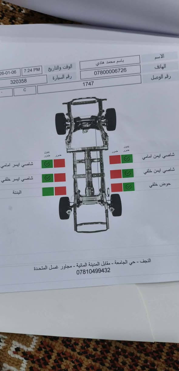 النتره موديل 14 محرك600تبريدوفول سياره نضيفه وجاهزه سعر100 وبيهه حك جيه سونار موضح الكم سياره نضيفه ومال جناي ***********رقم المالك اني  مكلف مكان نجف حي العسكري
