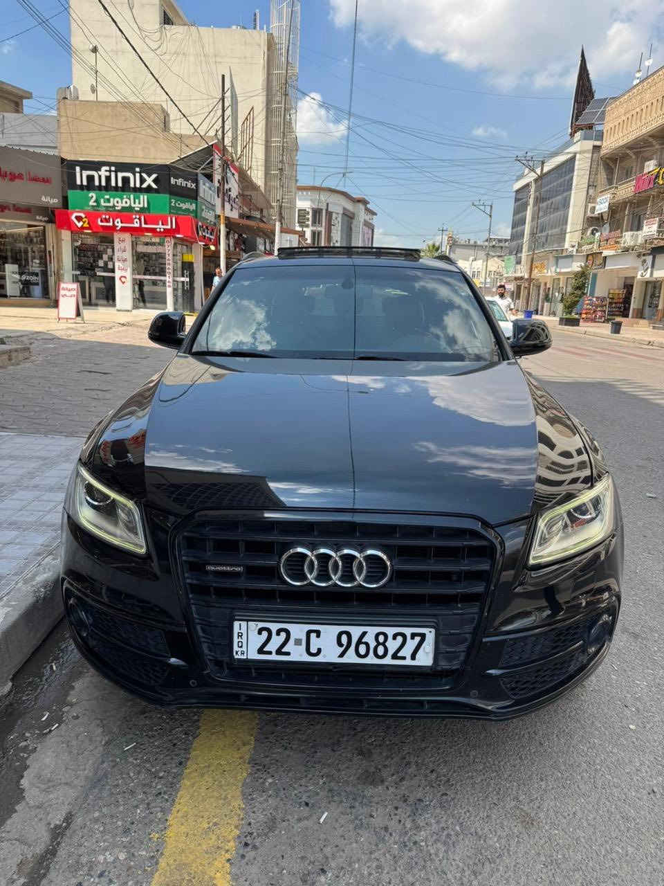 للبيع  اودي Q5 s_line 2017 فول فول 1/1

كفاله عامة من ضرر وصبغ والتعديل  والكير والمحرك

وضع شركة ماشية 80 
 حساسات 
ردارات 
كشن كهرب 
تشغيل عن بعد بصمة
دشبول طيارة احمر 
تحكات فول اوبشن 
انارة داخلية 
صندوق شفط 
كشن حار بارد 
ستيرن هيتر 
نقطه عمياء 
بانوراما  طكتين 
وبعد ومواصفات هواي ……
مكان موصل
السيارة جااااهزة من كلشي   دينار مابيها مصرف
السعر 155  وبيها مجال   
***********

