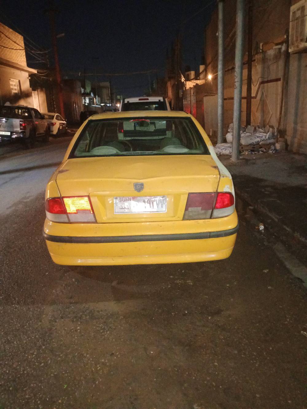 عنواني النجف حي العسكري مكتب رشيد 
سمند منديل 2012 عليهه هيئه وغرامه نص عل مشتري ونص عل بائع رقمهه صدامي نجف 