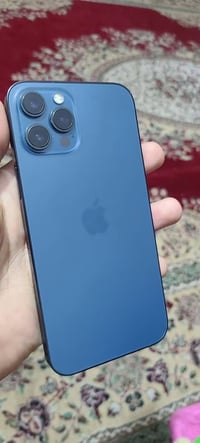 ايفون ١٢ برو ماكس ازرق ماستر كفالة جهاز مامفتوح ولا داخل صيانه بطارية ...