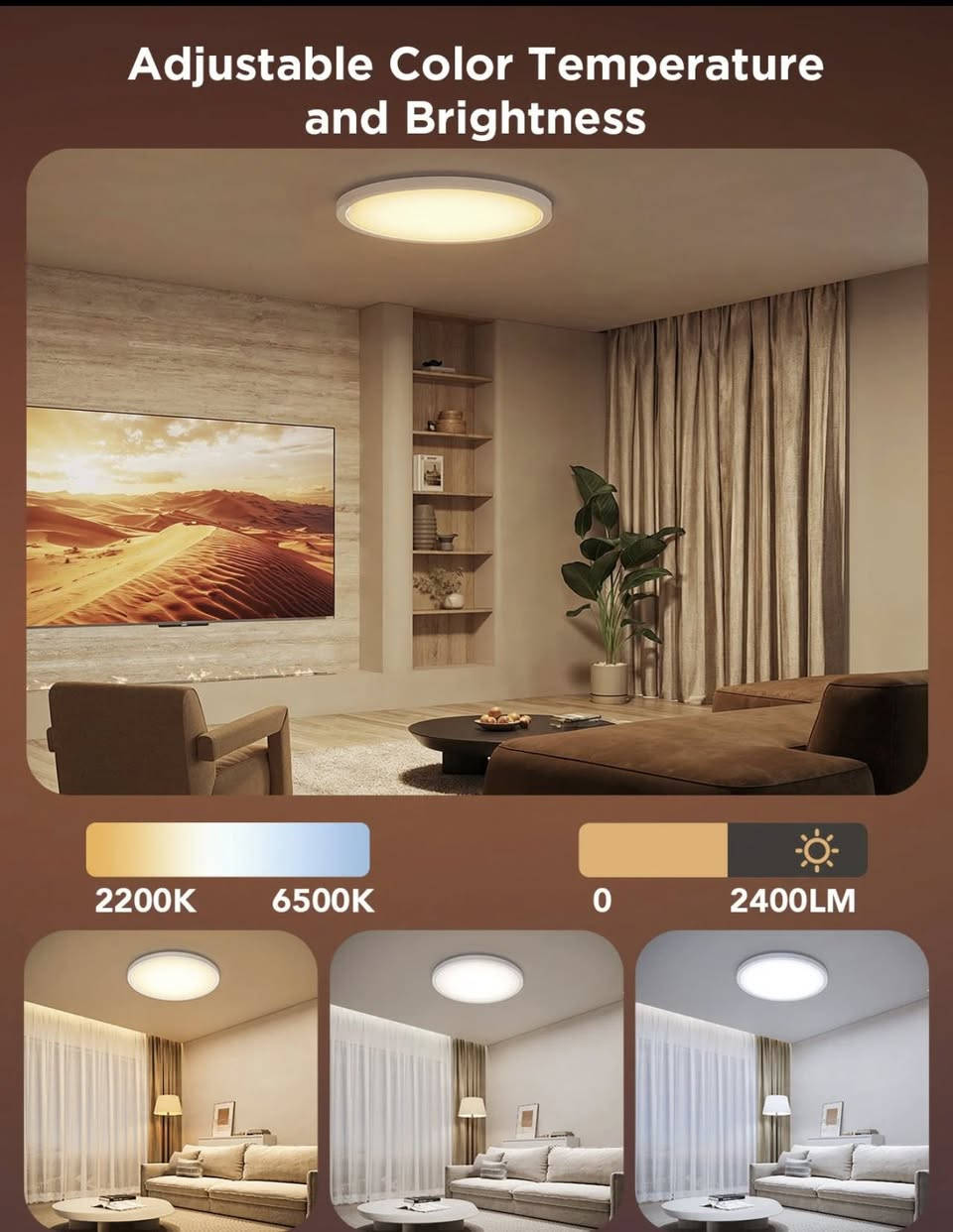 توفر الان
Govee Ceiling Light🔥

وصف

الموديل: H60A1 (مستدير)

قم بتحويل مساحتك باستخدام مصباح السقف الذكي Govee RGBW + RGBIC. انغمس في إضاءة نابضة بالحياة متعددة الألوان مع سطوع قابل للتخصيص.

الإضاءة متعددة الألوان: الضوء الرئيسي هو RGB+WW، في حين أن الضوء الخلفي هو RGBIC لإشراق منزلك بالكامل.

سطوع قابل للتعديل ودرجة حرارة اللون: تتميز بدرجات حرارة اللون بين 2200 كلفن إلى 6500 كلف وسطوع قابل للتعديل بنسبة 0٪ -100٪.

التحكم الذكي: تحكم في ضوء السقف باستخدام تطبيق Alexa أو Govee Home، الذي يدعم التحكم الفردي أو الجماعي.

أوضاع المشاهد المتعددة وأنماط الموسيقى


**إذا كنت صاحب هذا الإعلان وتريد حذفه لأي سبب، رجاءا أرسل رسالة إلى الدعم الفني**