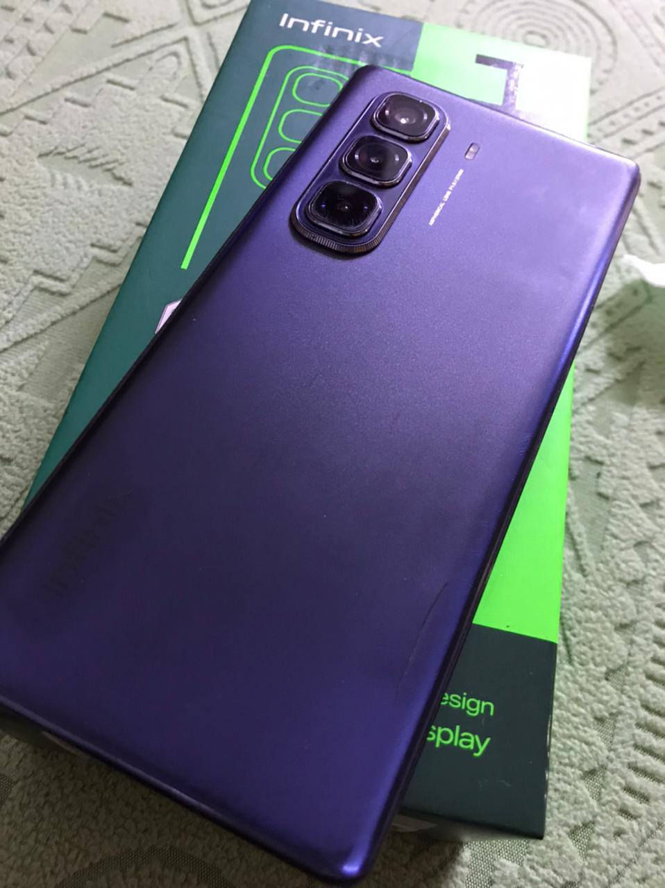 infinix hot 50 pro plus 

ذاكرة 256
داخليه 8+8

جهاز نظيف ومكفول لا مفتوح ولا مصلح فقط كم طخه بالشاصي والظهر لا غير 

ملحقات كارتونه فقط

السعر 150 قفل قفل 

مكاني الشعب شارع الصحه قرب فلكه الفيحاء 

رقمي ***********
