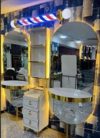 تجهيزات صالونات الحلاقه  كافت نواع الديكورات 07718377607