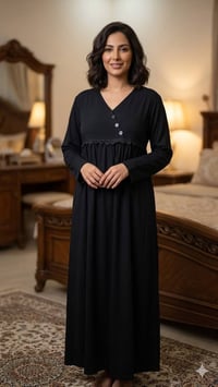 دشداشه نسائي • موديلين • اسود