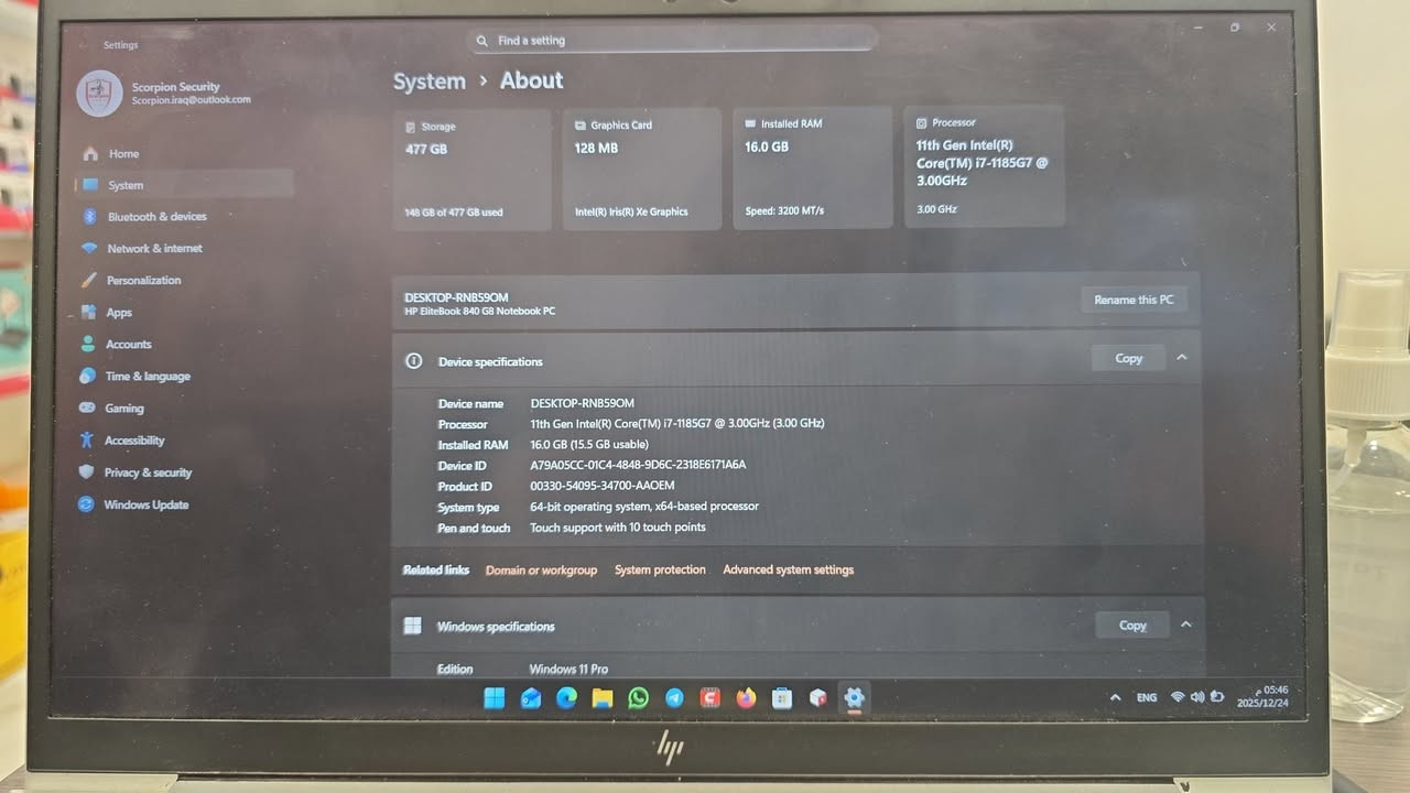 لا بتوب HP جيل ١١ حجم ١٤ هارد ٥١٢ رام ١٦ كور ٧ شاشة لمس شاحنة اصلية السعر ٥٣٥ مكاني تكريت 
***********
