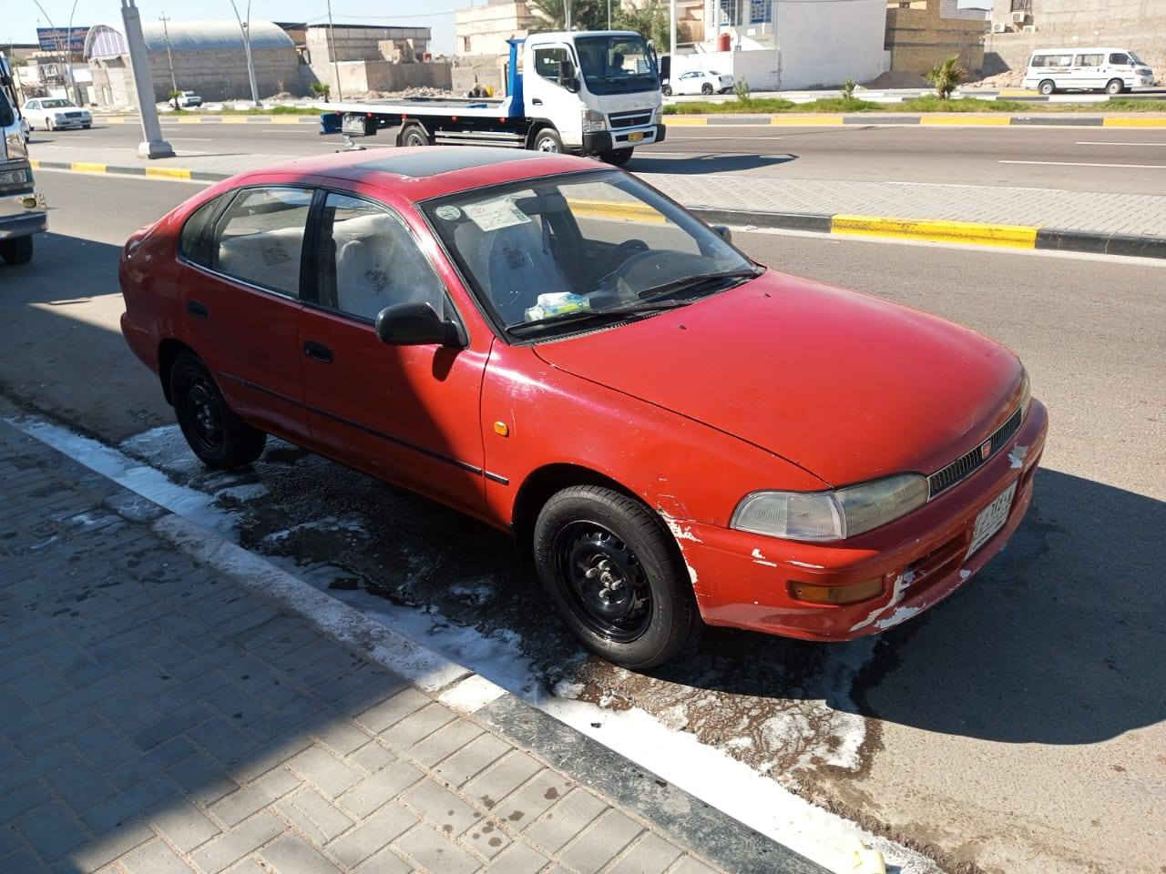 كورولا موديل 96 رقم بغداد باسمي مكانها بالبصره مقبوله من الضربه رقم الهاتف ***********السعر46
