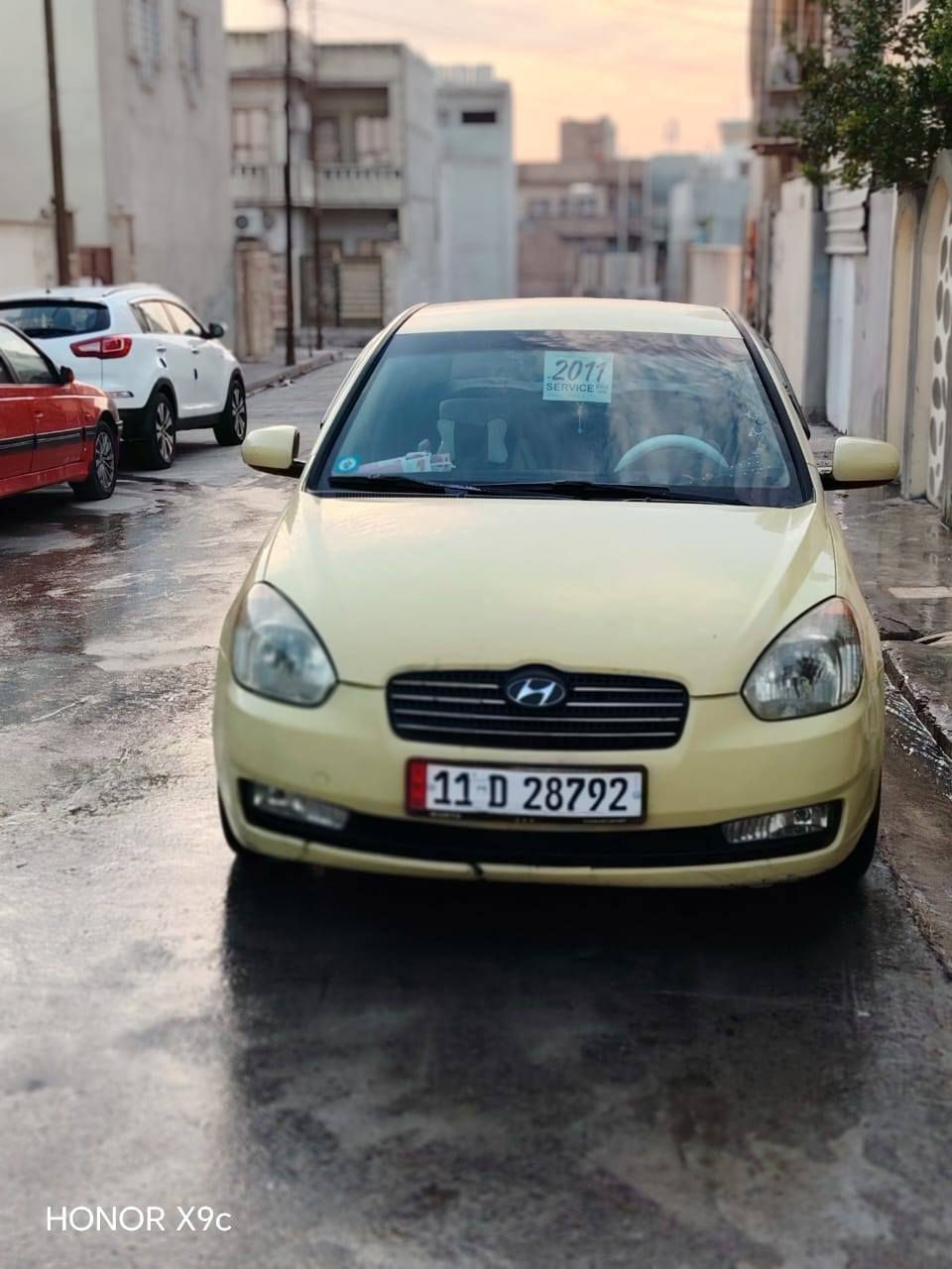 السلام عليكم سياره اكسنت موديل 11 للبيع قضاء ضرر محرك 16 سياره شرط مقفوله مكلف بالنشر كاربون *********** السعر اتصل على الرقم
