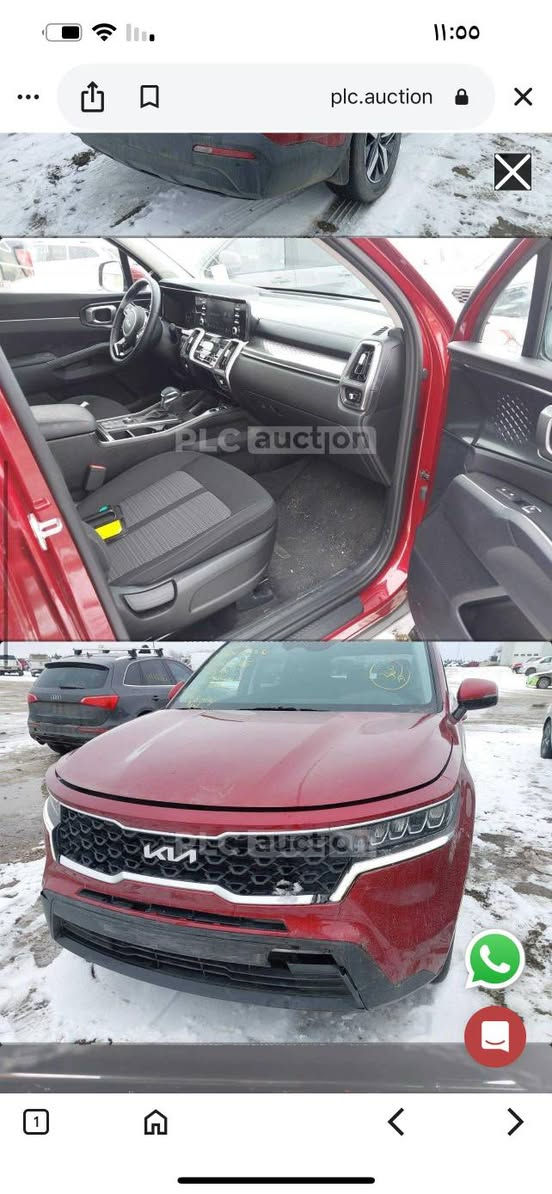 للبيع: كيا سورينتو 2023 – مواصفات أمريكي (High Grade 2.5L)
فرصة ممتازة لامتلاك سيارة شبه جديدة وبمواصفات عالية 👌

🔹 الموديل: كيا سورينتو X – 2023
🔹 المحرك: 4 سلندر – 2.5L بنزين
🔹 القير: أوتوماتيك
🔹 الممشى: 75,000 كم
🔹 اللون: مارون
🔹 عدد المقاعد: 7 ركاب
🔹 الداخلية: شامواه + جلد
🔹 اللوحة: المثنى – خصوصي
🔹 الأجزاء المطلية: كليّن تايتل
🔹 الحالة: بدون حوادث – سونار – صور أمريكي

✨ المواصفات والميزات:
 • بصمة تشغيل عن بُعد
 • حساسـات أمامي وخلفي
 • شحن وايرلس
 • إشارات بالمرايا
 • شاشة لمس كبيرة
 • تبريد قطعتين (مناخ ثنائي)
 • تدفئة كشنات
 • نظام حفظ المسار
 • وسائد هوائية متعددة

💰 السعر: 265 (قابل للتفاوض للجادين)

📞   ***********  او واتساب
