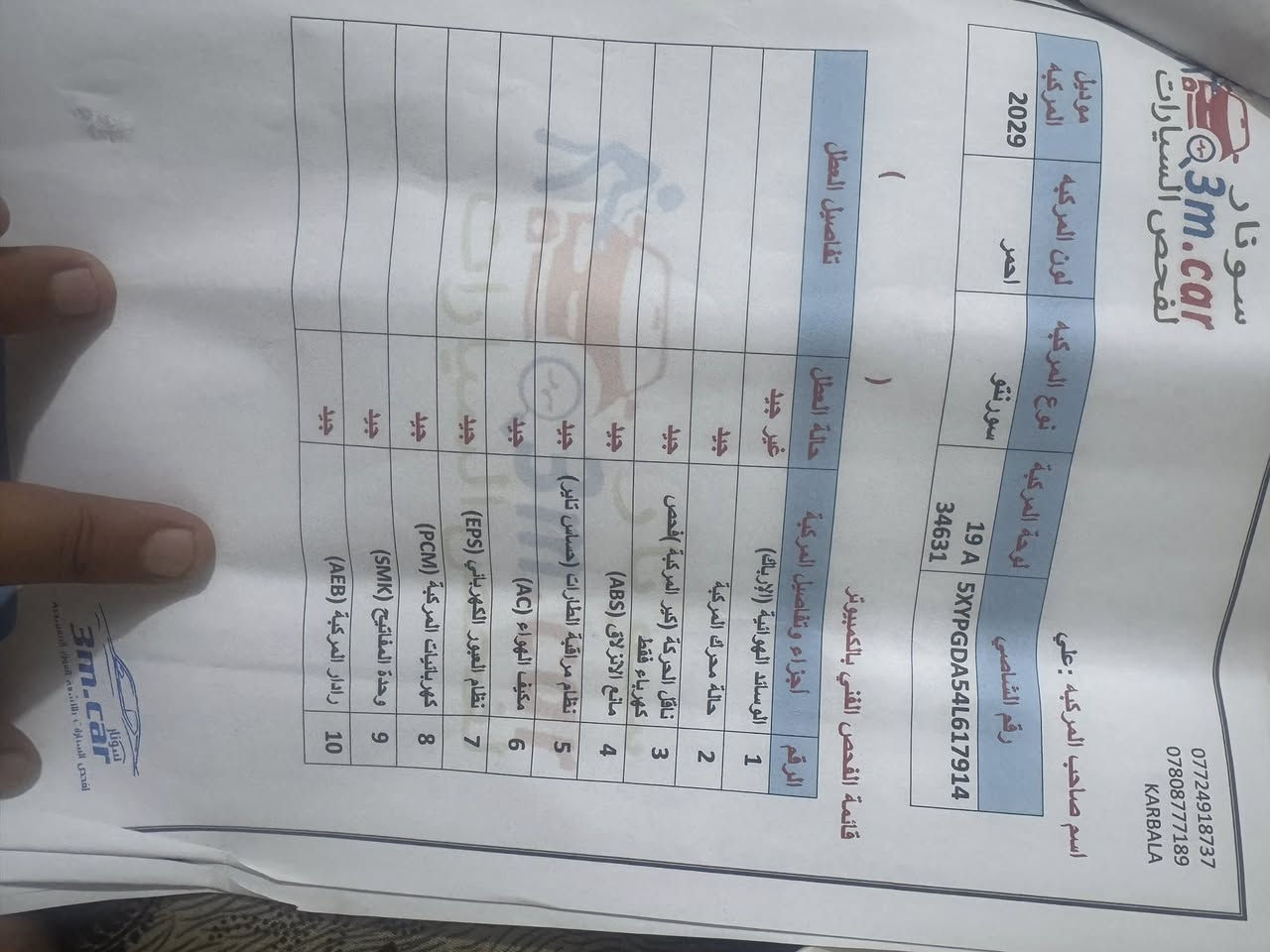 سورنتو للبيع موديل ٢٠٢٠
كفاله بس بيهه بارد
وسونارهه موجود بالصور
مكاني كربلاء
سته سلندر 
سبعة راكب
رقم كربلاء
بأسمي
نص فول
السعر  خاص
هاتف ***********
