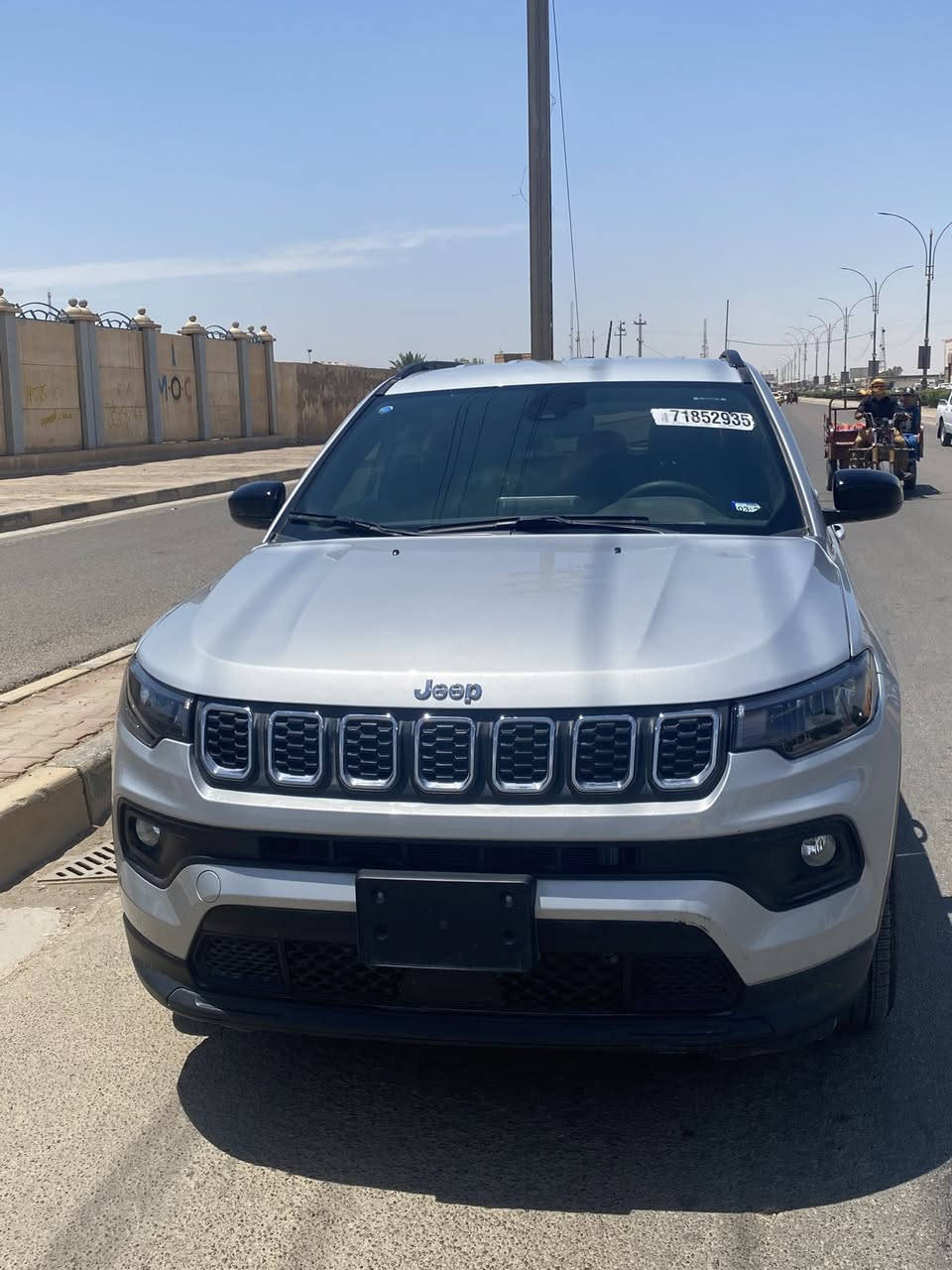 السيارة : جيب كومباس لاتيدو
🔷سنة الصنع :2025

رقم شهداء ميسان 

🔶السعر : 180 ورقة

🔷الضرر :تبديل صندوق كم موضح في الصور

بدون ايرباك

🔷المواصفات:

🔹حجم المحرك 4 سلندر 2.0L

🔹عداد المسافة4 الف ميل

🔹رادار امامي وجانبي وخلفي

🔹تنبيه الخروج عن المسار

🔹كراسي جلد

🔹اوتو ستوب

🔹دفع رباعي AWD

🔹ويل كب حجم 18 انج مع اطارات  جيده جدا

🔹وضعيات قيادة

🔹لايتات LED بالكامل

🔹شاشه تحكم بالايعازات

🔹تحكم ستيرن جهتين

🔹بصمة ابواب وتشغيل

🔹مع باقي المواصفات الاعتيادية

☎️ الاتصال :

***********

سياره جديده وجاهزه
