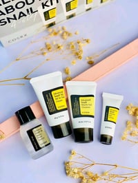 بكج مجموعة الحلزون من " Cosrx" 🐌🐌 مجموعة العناية بالبشرة من كوزركس الي...