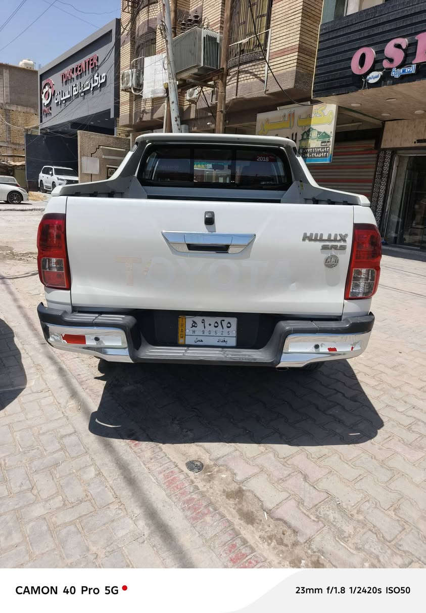 هايلوكس 2018 ساز لون اببض رقم بغداد محرك 6 
للاستفسار الاتصال على الرقم 

***********

مكان بغداد حي الجهاد
