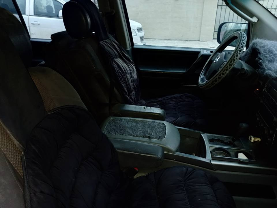 بيع أو امراوس نيسان ارمادة موديل 2007 بغداد دولي بسمي هزة جديدة وارد امريكي حادث جاملغ خلفي ايمن صبغ احزام محرك 8 سلندر حجم 5600 تخم تاير صدر أمامي خلفي جيد 7 راكب دفع رباعي تحكم استرين سكليتر كهربائي السعر على الخاص او اتصل بي واتساب *********** بغداد, العراق
