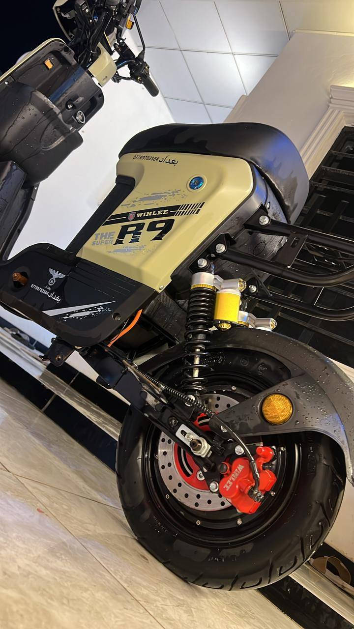 دراجه شحن للبيع R9نوعيه معروفه بالسوك وقويه جديده مستعمله ٣َ أشهر بس الوصل مالتها، موجود رايدها ب٤٠٠ وبيها مجال مكاني بغداد ***********
