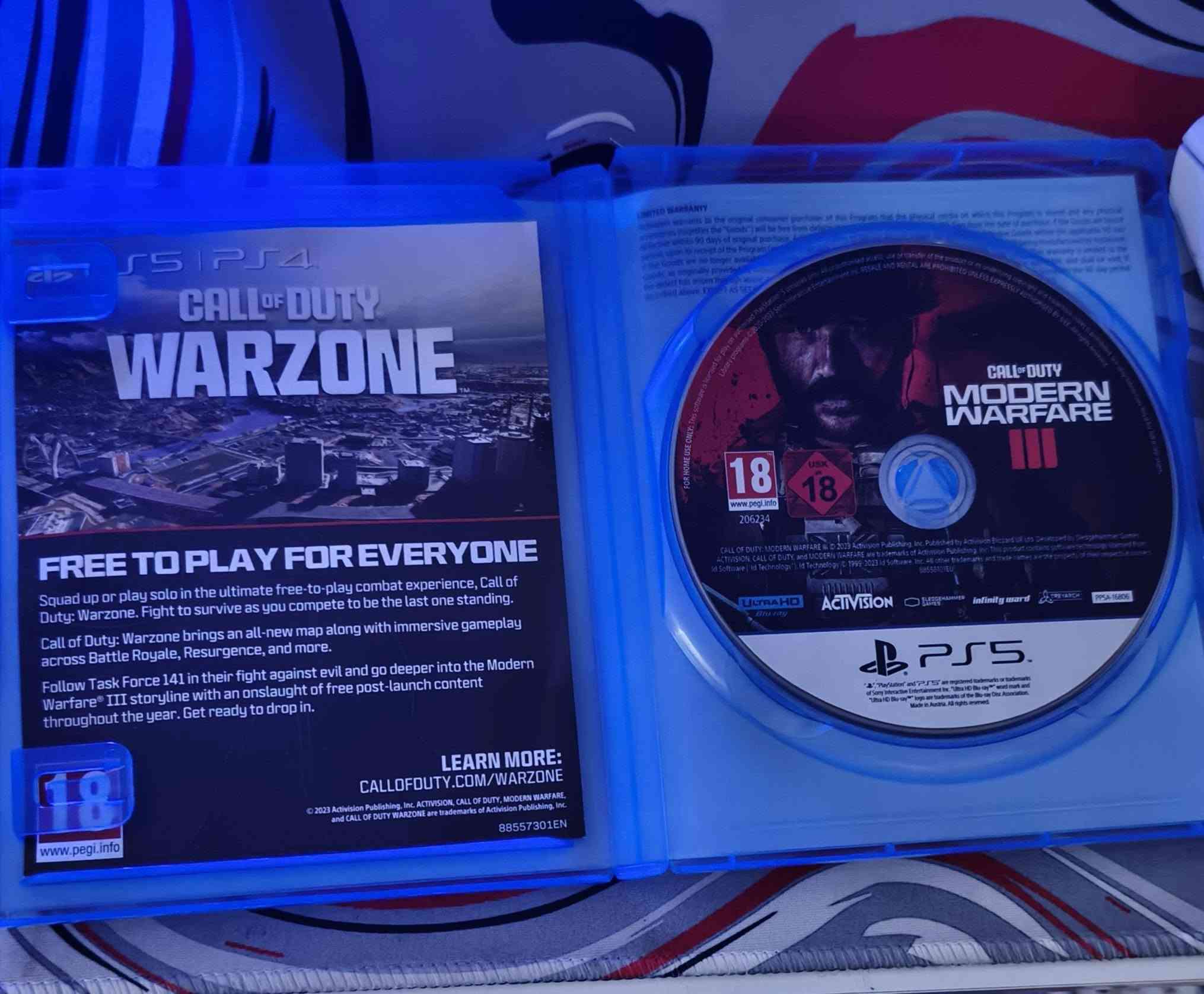 السلام عليكم عدنا اقراص للبيع فايف وفور
اول لعبة  call of duty modren warfire3 بسعر 55 الف
بالاضافة الى الجزئ الثاني من العبة
ولعبة هورايزن زيرو دون بسعر 10 الاف 
ولعبة فيفا 25 بسعر 35 الف


**إذا كنت صاحب هذا الإعلان وتريد حذفه لأي سبب، رجاءا أرسل رسالة إلى الدعم الفني**