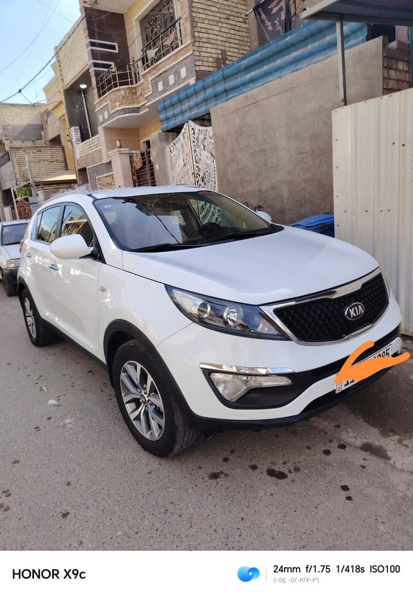 سبورتج ابيض
موديل 2015
السياره ماشيه 155 
بدون حادث مكفوله كفاله عامه
السعر 
155 قفل 
كامره حساسات كشنات جلد شاشه كبيره 
السياره موجوده بالحريه بالدور
للا ستفسار الاتصال ***********
