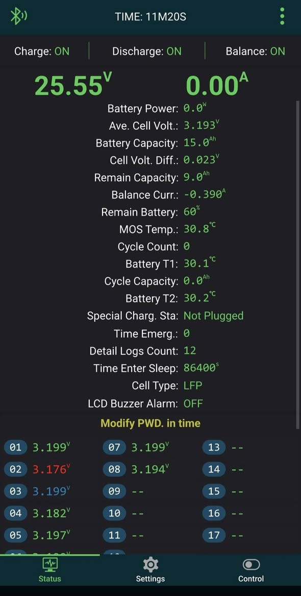🟥بطاريه 24 فولت 15 امبير ليثيوم فوسفات الحديد
24V 15A Battery
(Lifepo4) JK SMART BMS 8-18s 40A-60A
Battery pack for UPS
(Cnae) cells 3.2V 15A Grade A
عمر تشغيلي طويل
✔️ أداء ثابت
✔️ حماية ذكية من الشحن والتفريغ الزائد وقصر الدائرة
✔️ تجميع احترافي واختبار كامل قبل التسليم
📞 للاستفسار : ***********
