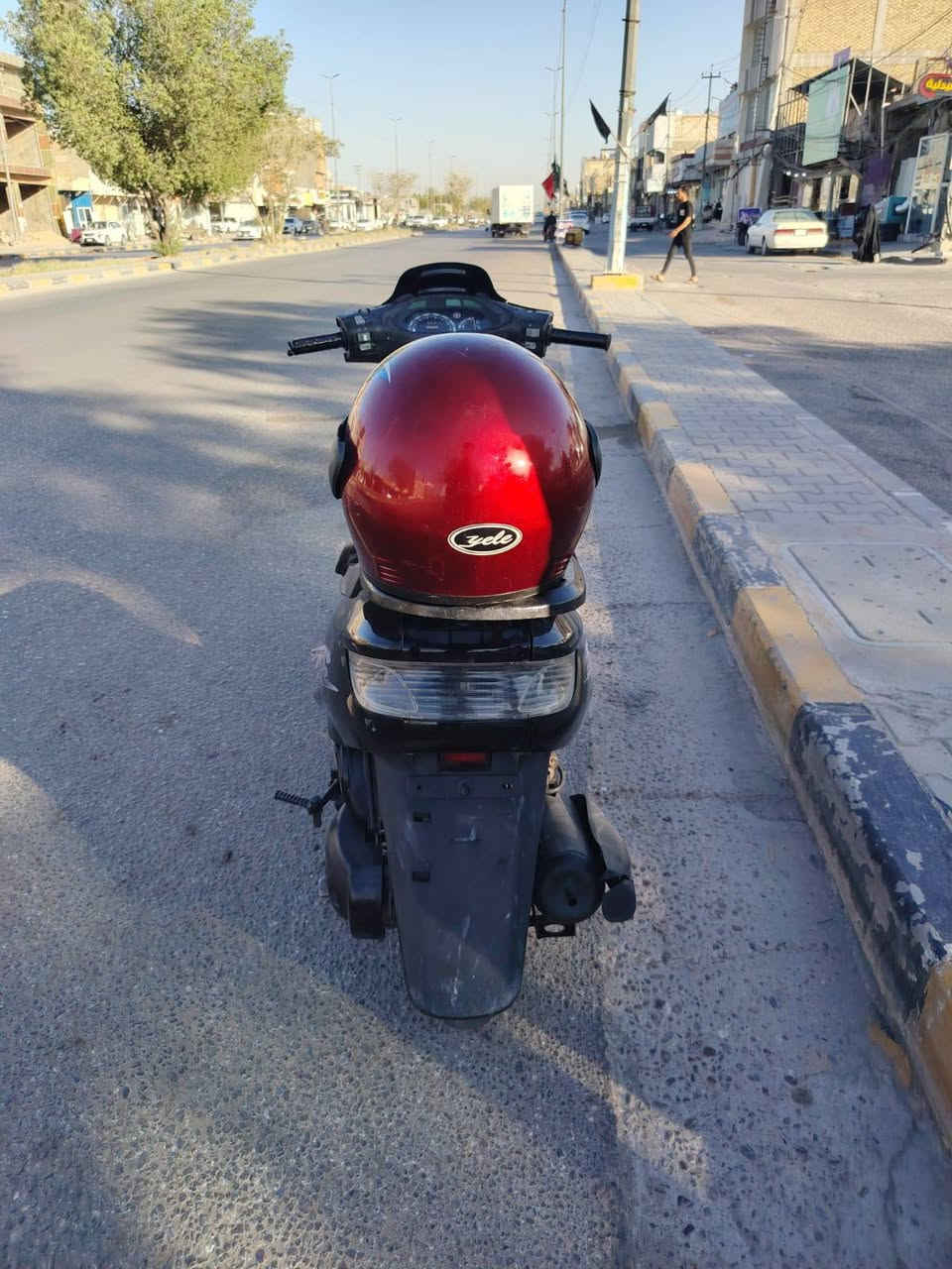 دراجه فراشه للبيع جاعزه من كلشي سلف هندر لايت اشاير كيجات جكات دبلات بريكات قفل سايرن كله شغال محرك ناعم السعر 350 وبيها مجال نجف حي السلام ***********
