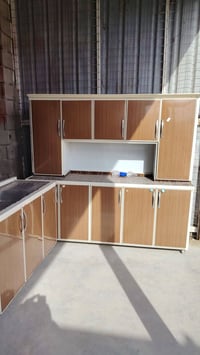 كاونتر الجوزي المنيوم مع سنك سعره 350  وبي مجال قليل  كاونتر خشب تركي ...