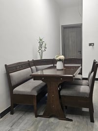 ميز طعام • خشب زان • مستعمل