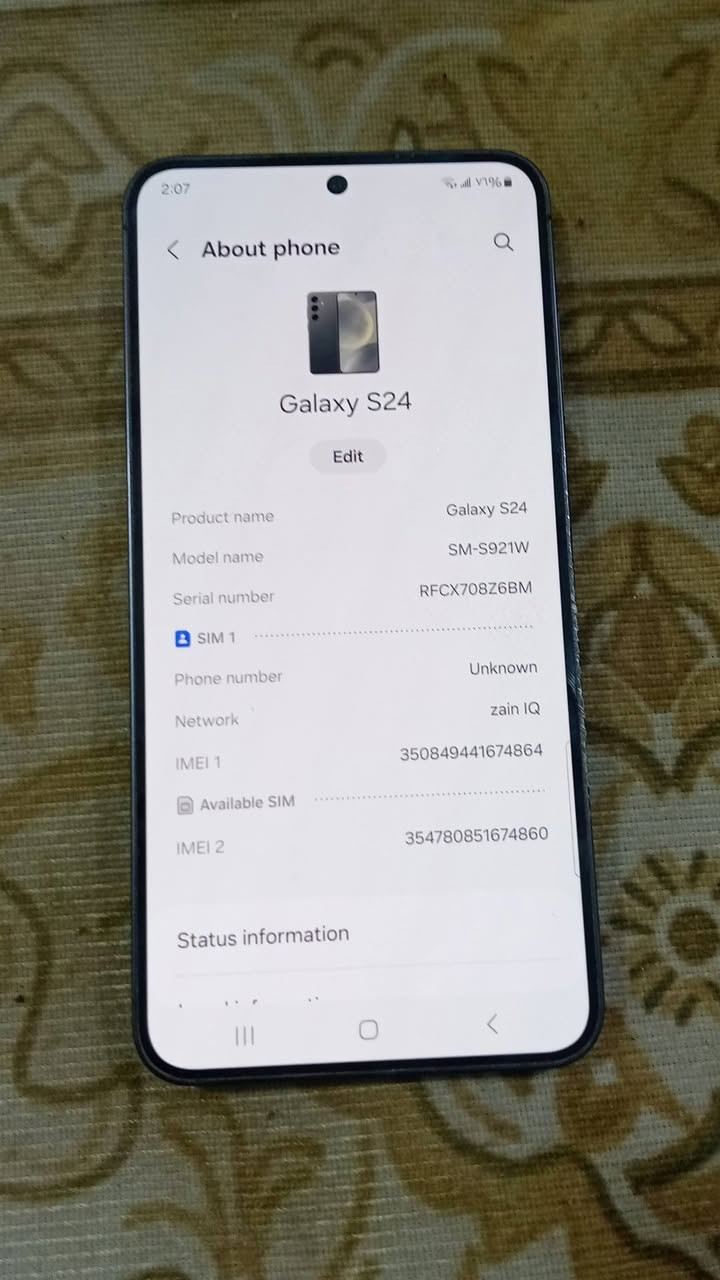 السلا م عليكم جهاز بعده وتر بروف بس ضهره مفطر شرط مامبدل شي بيه والجهاز مكفول دبل سيم كارت جهاز ١٠٠ علئ ١٠٠ كله فول اس ٢٤ الترا مني غير اللي عددتهن مابيه جهاز مكفول بيه ضمان السعر ٥٠٠ وبيه مجال قليل رقمي *********** بيه وتساب  مشي عليك العباس مو شراي لاتكسر بالسعر
