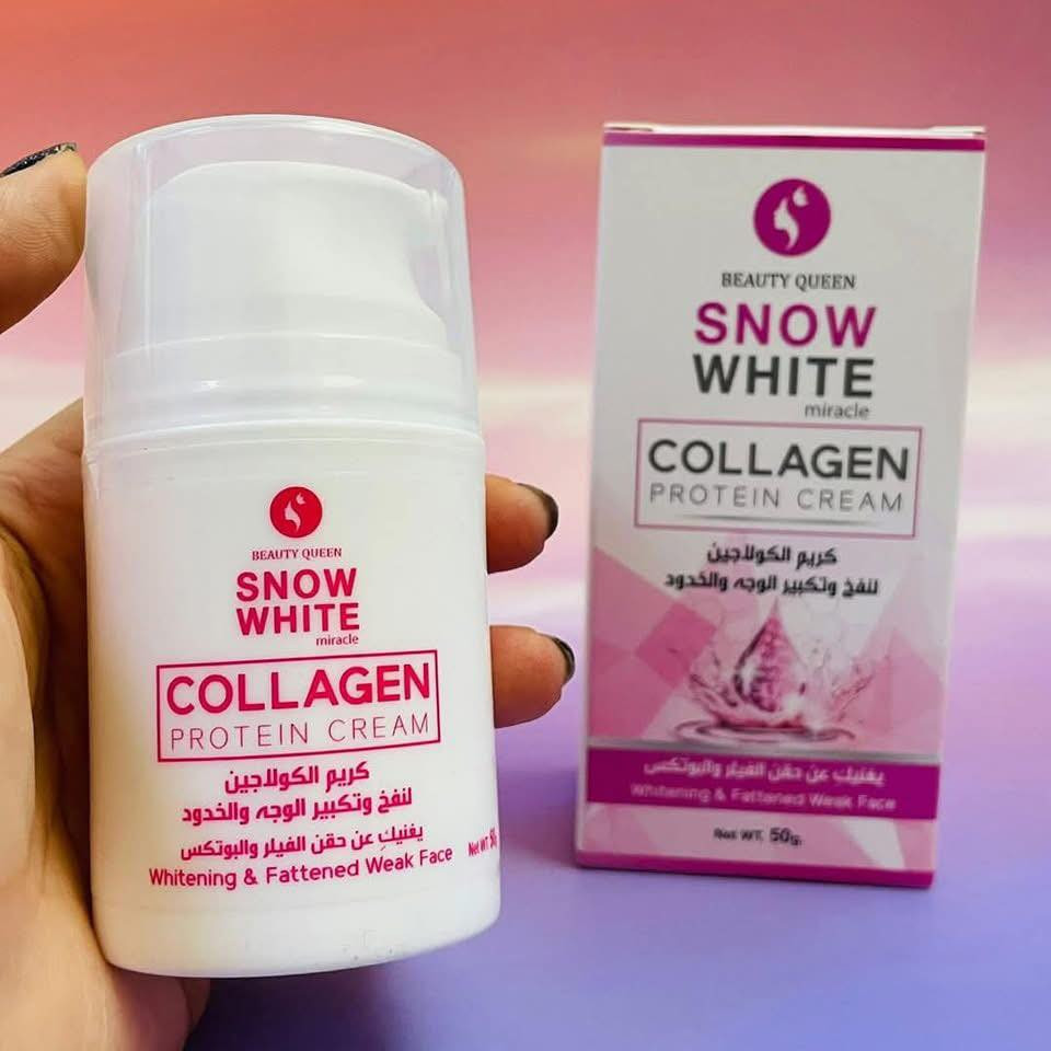 ❄️SNOW WHITE MIRACLE ❄️
COLlAGEN PROTEIN CREAM
كريم الكولاجين لنفخ وتكبير الوجه والخدود      ❄️❄️❄️سنو وايت
❤️الصناعة تايلند الاصلي ❤️
Lيغنيكِ عن حقن الفيلر والبوتكس

كريم الكولاجين هو الطريق الأمثل لتسمين الوجه ونفخ الخدود بطريقة طبيعية والتي تسعى المرأه دومآ لمعرفتها كي يصبح لديها وجه وخدين جذابين، 
فالوجه الممتلئ والخدود السمينة يعطي مظهر جذاب وصحي للمرأة فكلما كان الوجه ممتلئ وبه دهون اسفل الجلد يقلل ذالك من ظهور أعراض الشيخوخة 
ويكون ضعف الوجه علامة على تأخر السن

كوزمتك ريحانه🇹🇷☂️

العنوان /الكوت /الانوار /شارع المواكب
للحجز /***********📲
