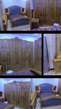 غرفة اخشاب جديده غير مستخدمه للبيع سبب البيع مساحه الغرفه صغيره  السعر...