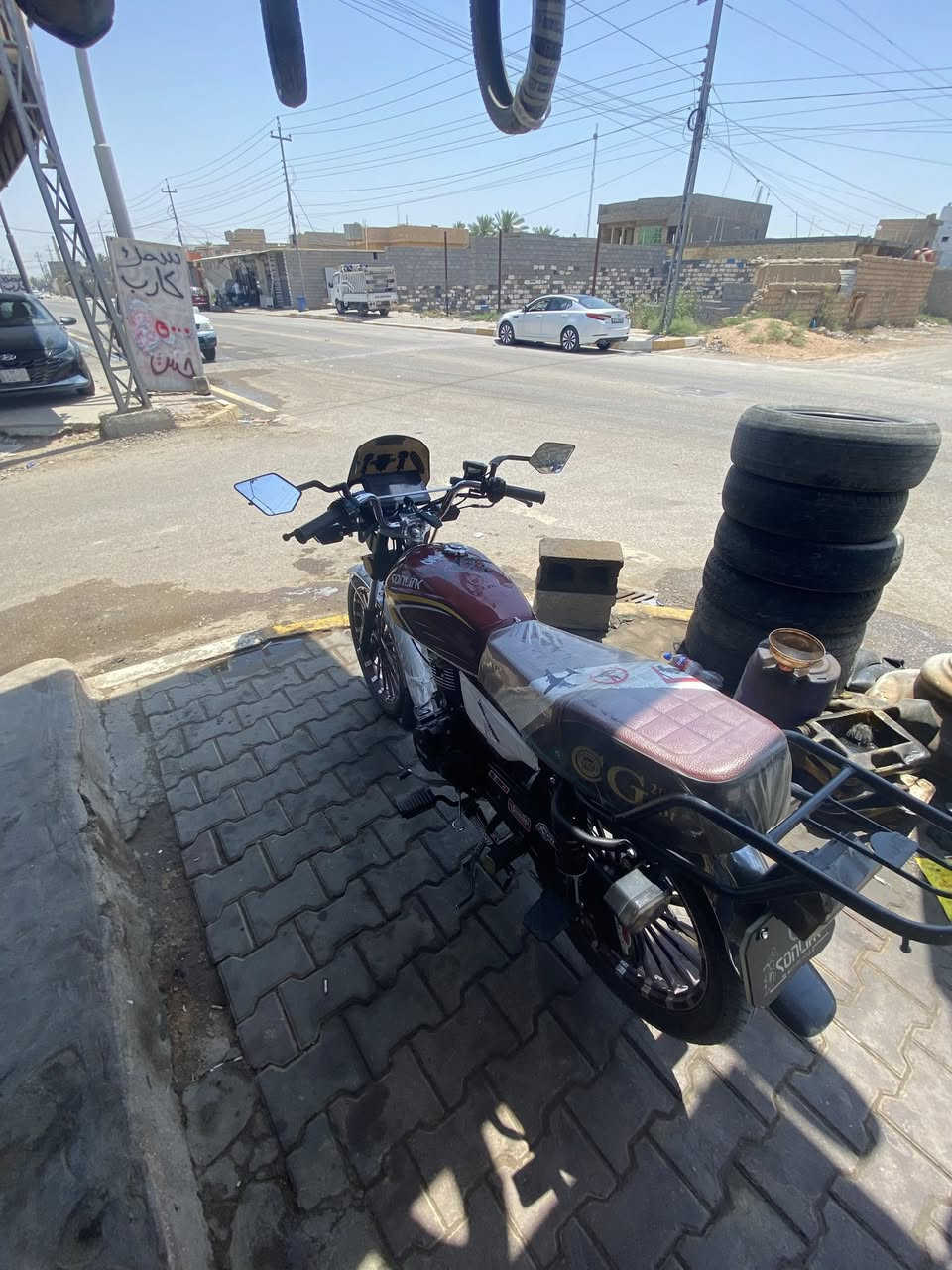 سلام عليكم دراجه للبيع فقط موديل 25دراجه جديده محرك200دراجه مابيه نقص برغي اي ستفسار عرقم السعر 900بيهه مجال للطيبين ***********
