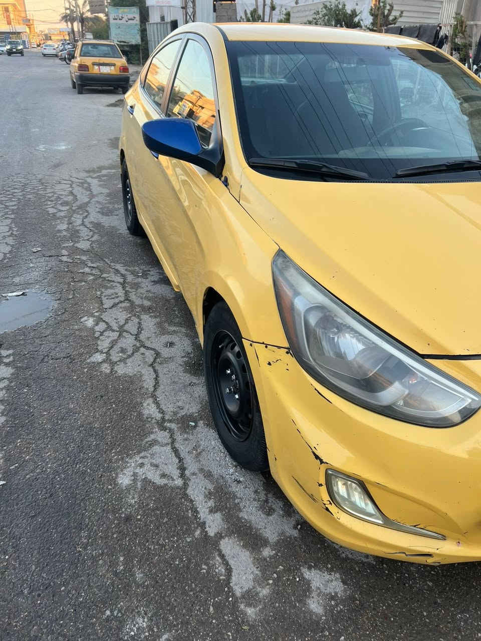 اكسنت هونداي للبيع موديل 2016 وارد امريكي رقم بغداد محرك 1600 Gdi مضيوف اليها منظومة غاز حادثها جاملغ ايسر سعر 73$ للاستفسار ***********
