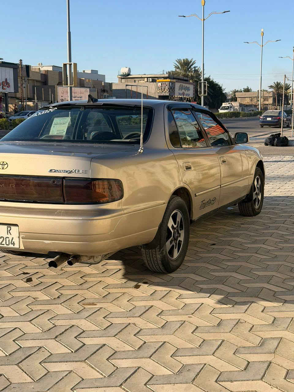 كامري 92//// 6سلندر الشكل الرياضي و المفضل 
كير ومحرك خير من الله ترايك للبصرة.
السيارة بأسمي التحويل شوكت ماتريد.
السنوية منتهية من شهر ال3 صارلها 3شهور 
مصبوغة عام اثر جراد. 
ضربتها جاملغ الخلفي.
التبريد شغال
سعرها((((( 45)))))
مكاني الفلوجة 
***********
