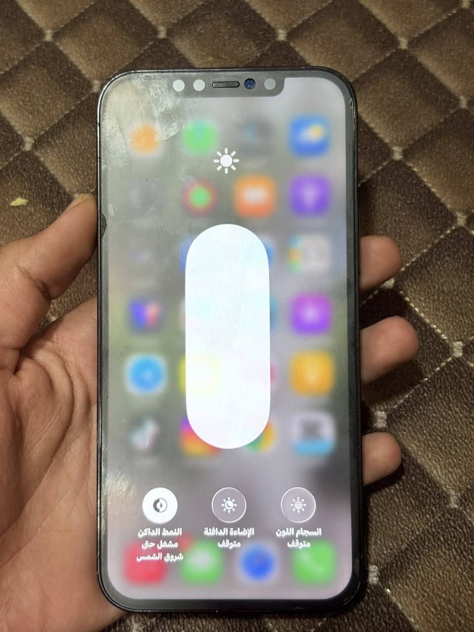 من رخصت الادمنية
سلام عليكم 12pro max
جهاز نضافتة كلش حلوة ايطارة مراية
كلشي مابي 
مستبدل شاشة وبطارية 
سعر ٣٧٥وبي مجال قليل 
رقمي :***********
واتساب فقط
