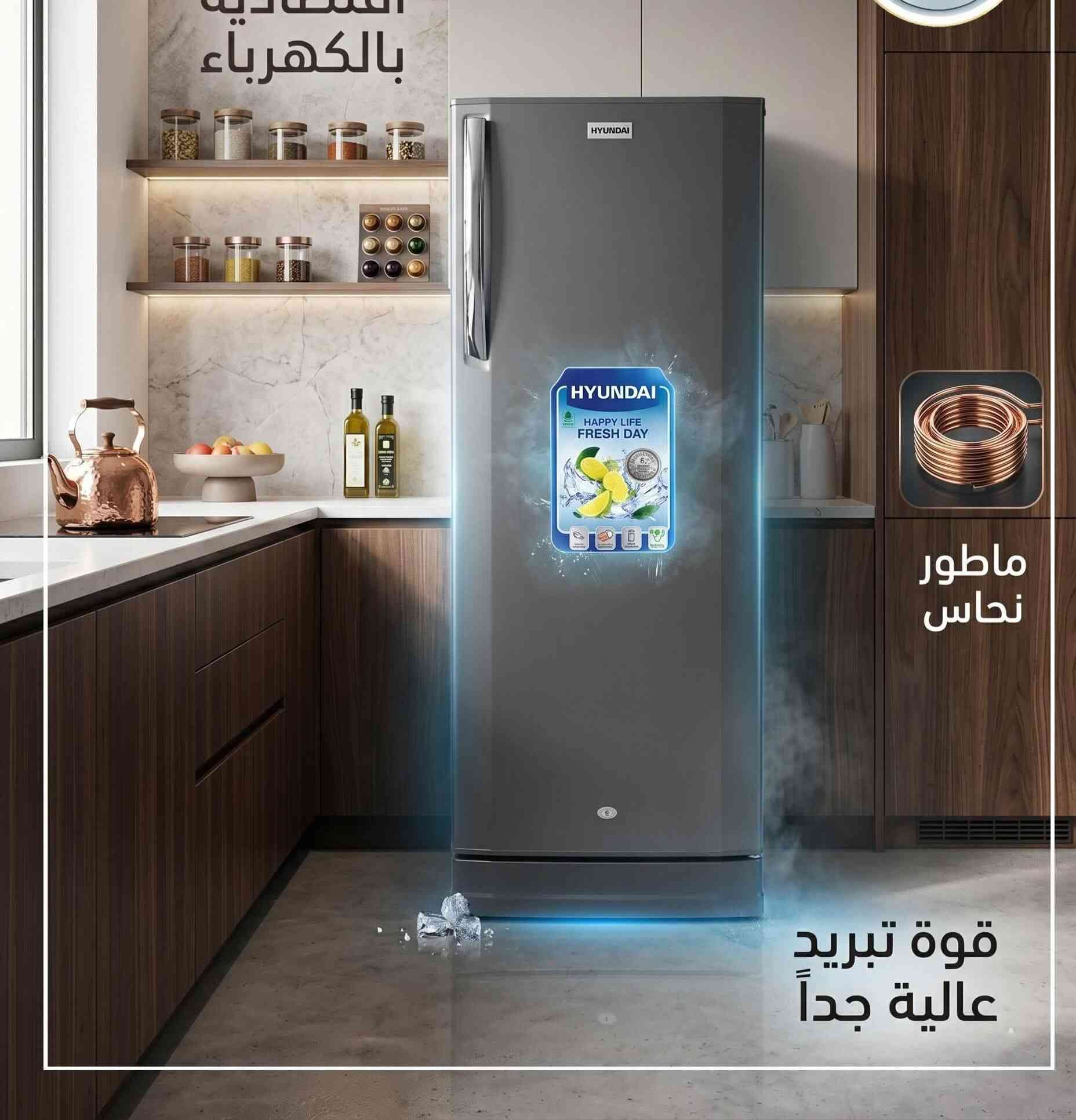 ⁨ ثلاجات هونداي باب واحد 
متوفرة بالأحجام:
▫️ ١١ قدم
▫️ ٦ قدم

✅ مضاد للبكتريا
✅ غاز R600a الصديق للبيئة
✅ اقتصادية جداً بالكهرباء
✅ تبريد ممتاز وهدوء بالعمل
✅ مناسبة للمنازل والمكاتب والمحلات

📍 الحجز والاستفسار خاص


**إذا كنت صاحب هذا الإعلان وتريد حذفه لأي سبب، رجاءا أرسل رسالة إلى الدعم الفني**