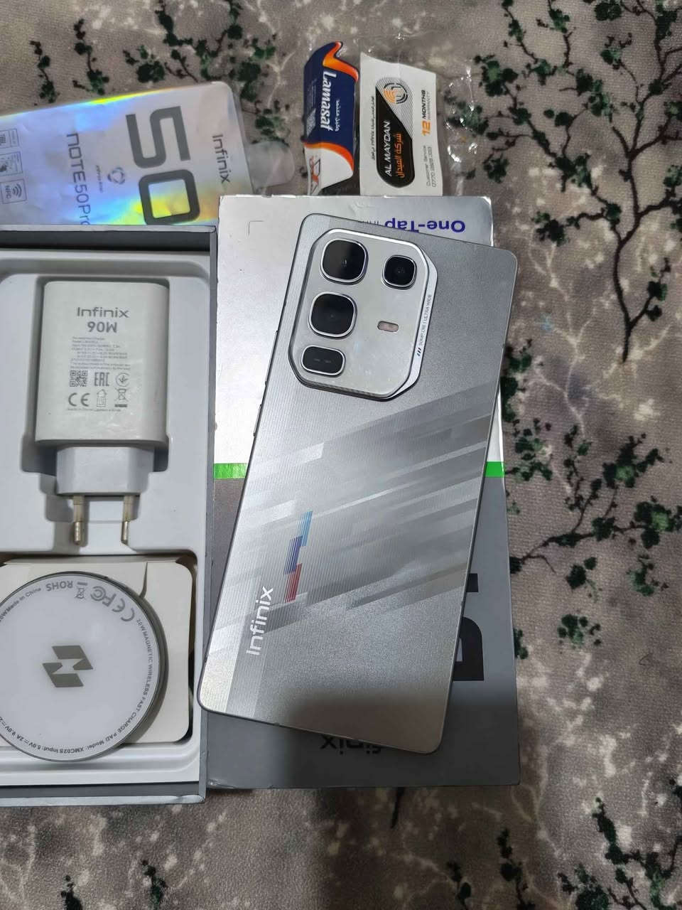 انفنكس نوت 50 برو اخو الجديد

ذاكره 256 رام 12+12

شاشه اوملد بصمه بالشاشه

معالجG100 التمه

دبل سبيكر ستيريو

بطاريه 5200 ملي امبير

شاحنه 90 واط وشاحنه لاسلكي 30 واط النجف, العراق


**إذا كنت صاحب هذا الإعلان وتريد حذفه لأي سبب، رجاءا أرسل رسالة إلى الدعم الفني**