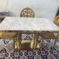 كاونتر مرمر جديد • طاولة طعام ٦كراسي • الزعفرانية