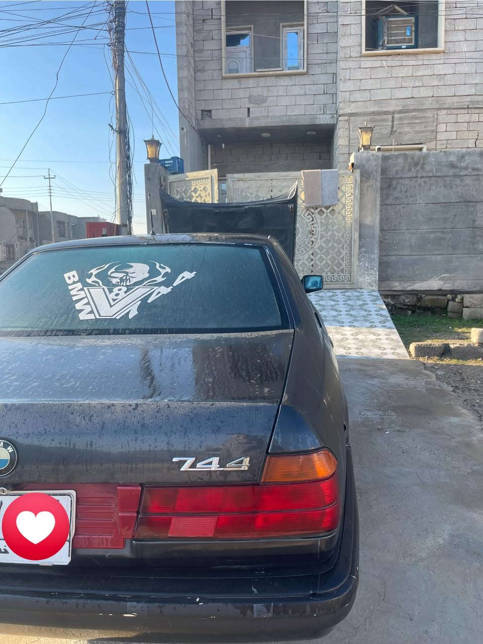 السلام عليكم بي ام دبليو 740  v8 موديل 94 مكفوله كير مكينه حداديه تبريد تخم تاير ويلكب جدد كهربائيات ومكفوله من الضربه والتبديل والخياس فقط صبغ رش اثر جراد   سياره وضع  شركه رقمها نينوى مشروع وطني سنويه ل27  سياره جاهزه مابيه اي نقص علسونار   مكان  السياره صلاح الدين تكريت ***********الاستفسار
