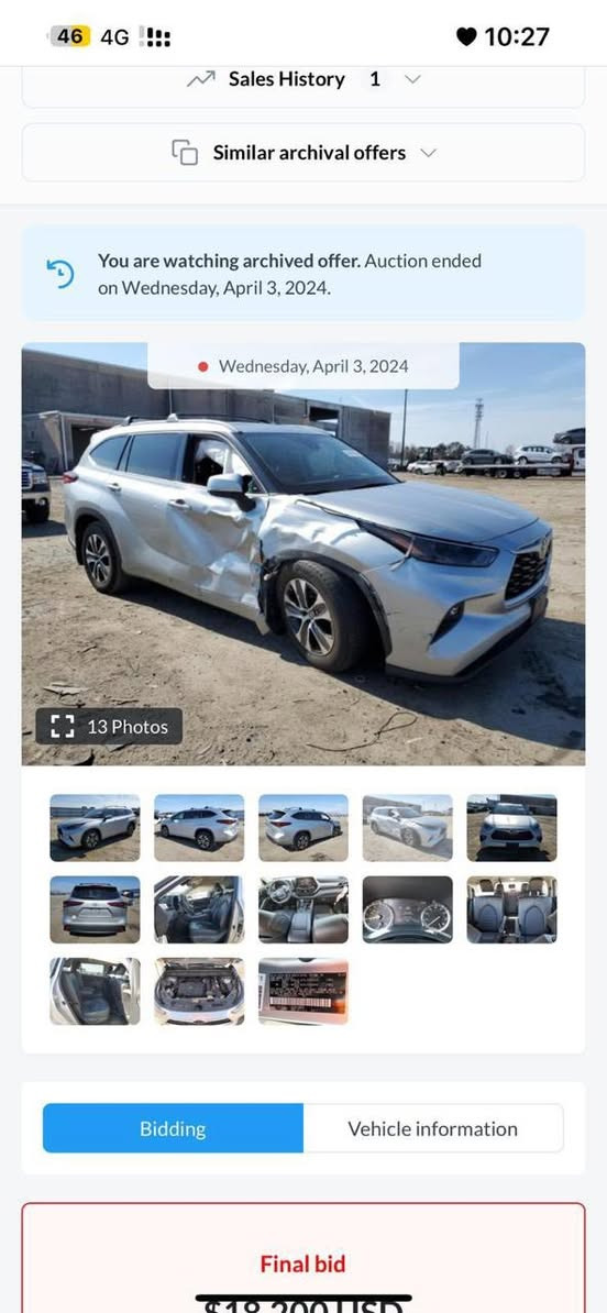 السلام عليكم
للبيع تويوتا هايلندر موديل 22
ماشيه 97
اربيل باسمي 
فول مواصفات vip
ضرر قطعتين بدون دواخل
صور الضرر مرفقة 
السعر 317 وبيها مجال 
للاستفسار***********
***********
