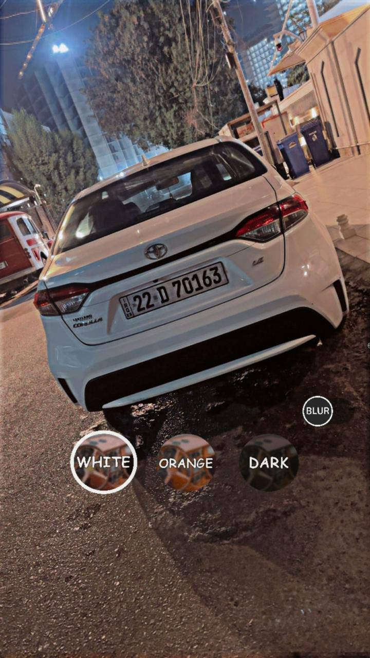 السلام عليكم ورحمه الله وبركاته
كورلا وارد امريكي 2021 LE ماشية 125000k
حادثة مثل ماموضح بالصور ايرباك بردة فقط  والبجم كبس برغي ممفتوح بي بشرط السيارة كامله من كل النواحي فقط الجاملغ الخلفي يحتاجله ترتيب بسيط ورصعتين بالتكمه تنسحب بالجهاز
السعر 500'13$ وبيه مجال بسيط رقم اربيل تحويل ثاني يوم 
مكاني بغداد ***********
