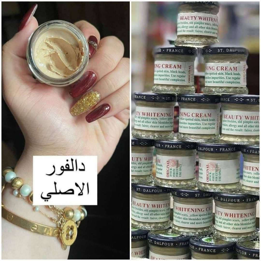 💙بكج دالفور الأمريكي الاصلي 🇺🇸💙 DALFOUR

كريم العناية الكامله للبشرة
ضد : النمش، الكلف،
الهالات السوداء حول العينين،
ندوب البثور القديمة ،
الرؤوس السوداء ،التجاعيد،،حساسية الجلد،
يقضي على الاسمرار تحت الابط والمناطق الحساسة وحب الشباب ،وجميع العيوب والشوائب الجلدية الأخرى .
نعووومة ،،،، صفاااء ،،، بياااض ناصع مثل الثلج  ،،،،،

وهذا الكريم أقوى وأفضل كريم تبييض في العالم لانه آمن وطبيعي 100% وماله اي آثار  ،،مكونات هذا الكريم هو انه من أفضل الكريمات المبيضة يعمل على حل جميع مشاكل تلون الجلد ،
لا تحتوي على الهيدروكينون أو الكورتيزون الزئبق آمنة وطبيعية لطيفة عالبشرة ،وتكون فعالة بشكل خاص في البقع الجلدية والنمش غير دهني تحافظ على الجلد رطبة وطرية،
مما يساعد على حماية ومنع البقع ويقضي على علامات حب الشباب يجعل البشرة ناعمة بشكل ملحوظ،
يحتوي على مزيج من الفاكهة الطبيعية وخلاصة الأعشاب البحرية

كريم دالفور اقوى كريم ممكن تستخدميه! نحن الوكلاء الوحيدين لمنتج دالفور الاصلي ✅ تأكدي انك رح تحصلي على بشرة كلها نضارة وتفتيح خالية من التصبغات والاثار 🔥
المنشأ امريكي 🇺🇸 💯 
سعر البكج 45 الف
التوصيل 4الف  لجميع المحافضات


**إذا كنت صاحب هذا الإعلان وتريد حذفه لأي سبب، رجاءا أرسل رسالة إلى الدعم الفني**