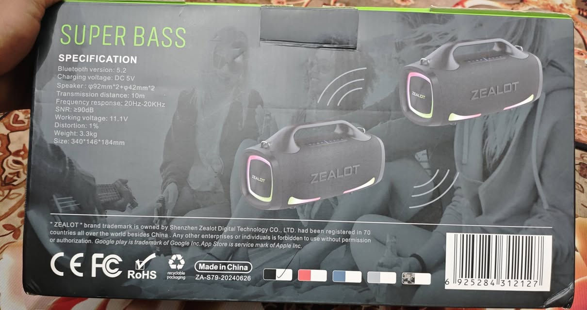 سلام عليكم سبيكر نوع ZEALOT S79 السعر 175مع مجال ***********
