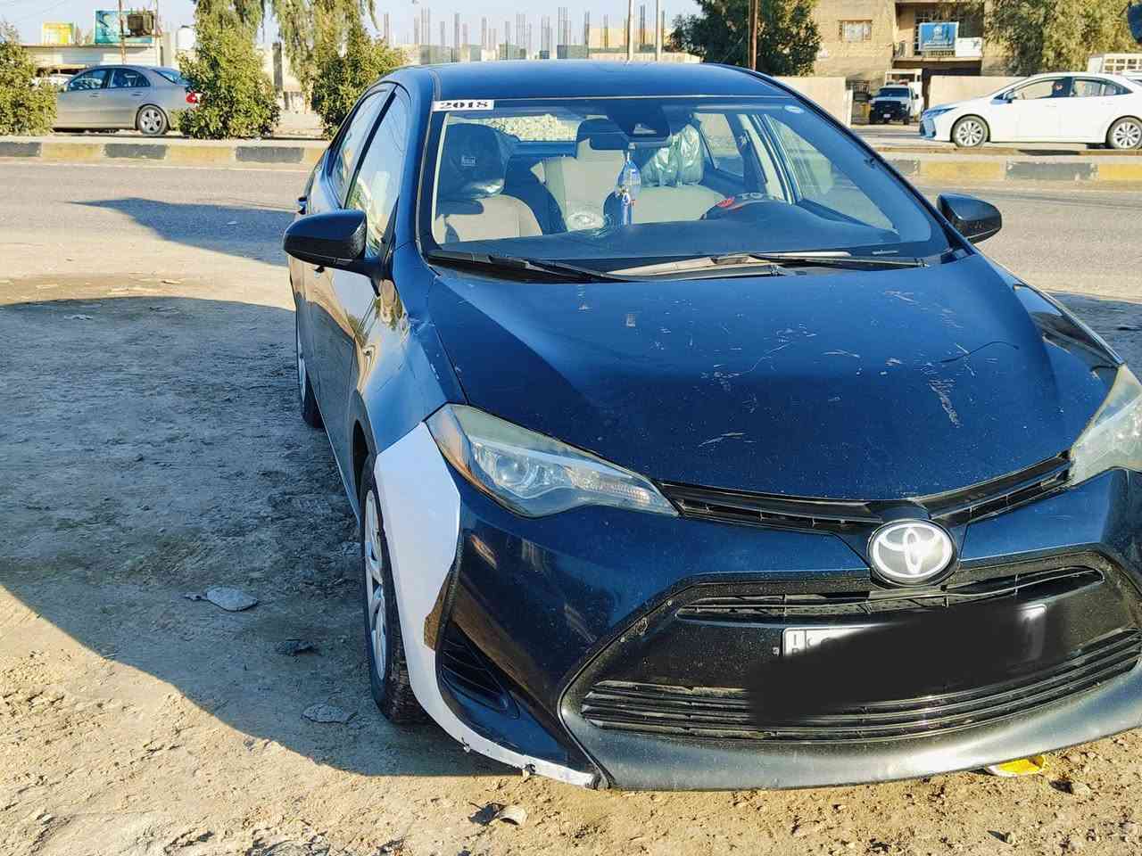 كورلا.
موديل 2018 
مواصفات LE
حادثها باب خلفي جهة السايق تبديل بلادي 
صور الحادث مع السونار مرفقة بالمنشور 
محرك + كير مكفول شرط✅
السعر: 137 بيها مجال 
العنوان: ديالى 
للتواصل: ‏‪/0774 451 2902‬‏/‏‪0782 496 2334‬‏
