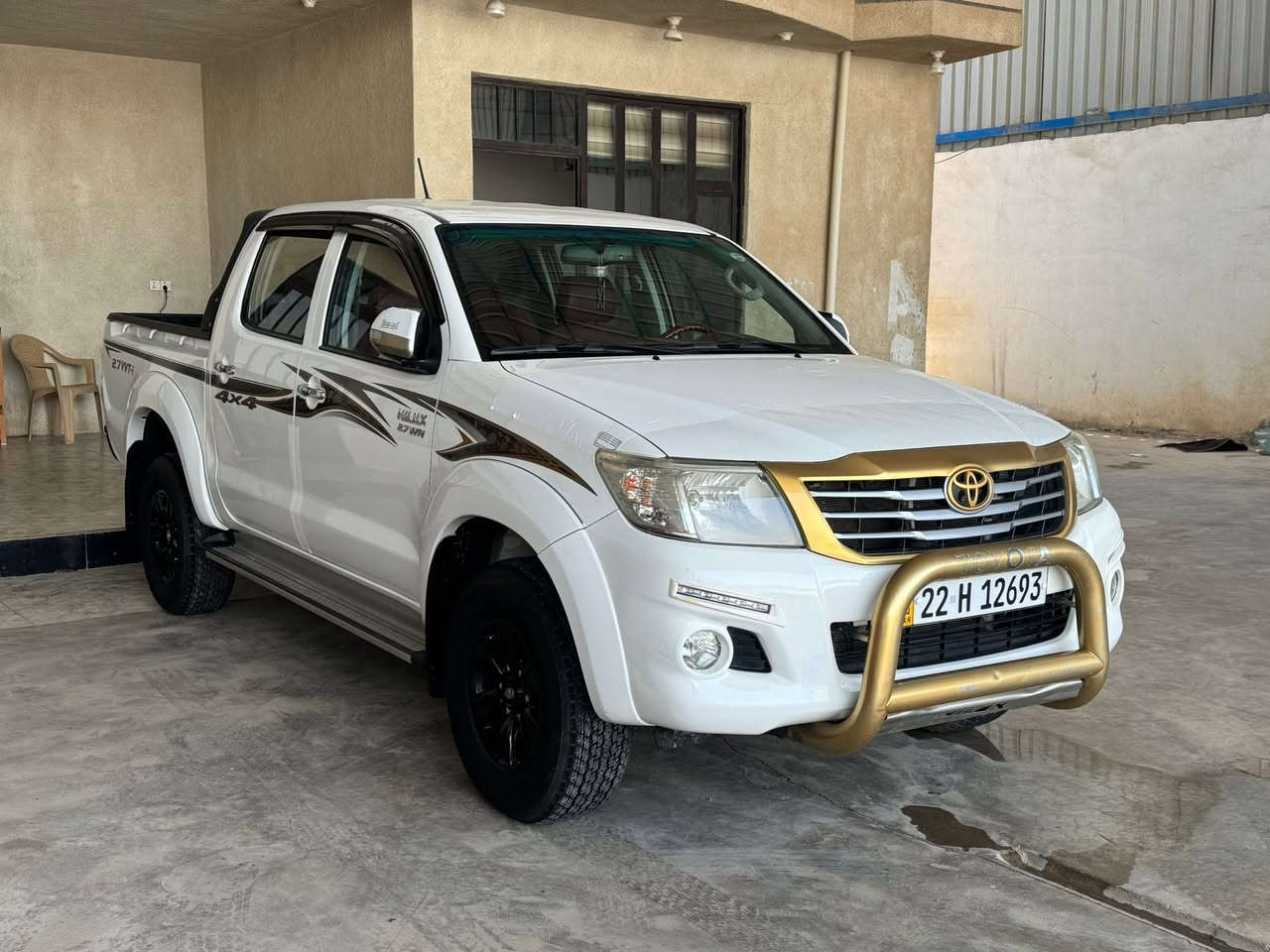 السلام عليكم
للبيع 
TOYOTA HlLUX 
2014
اوتو 

كفاله عامه 

4*4
سياره جديده بمعنا الكلمه سونار تجي تفحص وتروح 
سياره جاهزه 
رقم أربيل 
مكان السياره واسط الزبيديه 
للستفسار:***********
