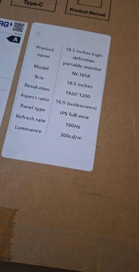 شاشة • 18 بوصة • 100 هرتز