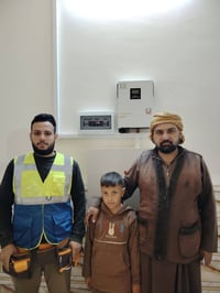 🌙من عروض شركة الحجاب للطاقة الشمسية تم تنصيبها للعم                 (ع...